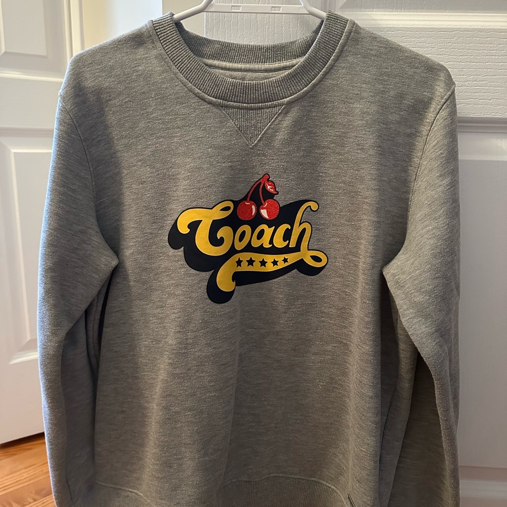 Coach Gray Sweatshirt with cherrys
